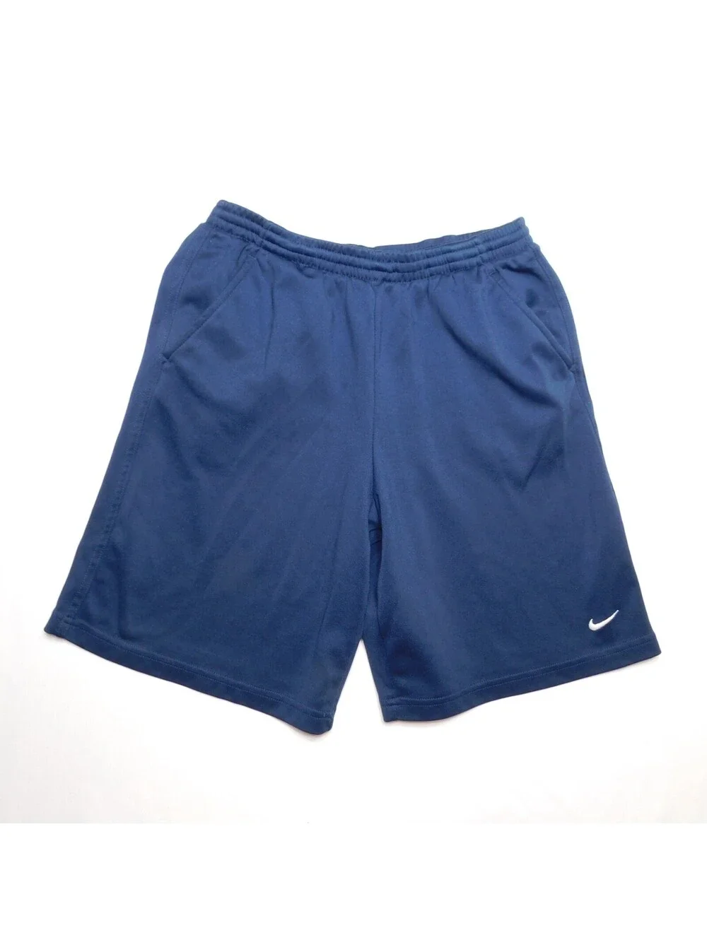 Nike Dri-FIT Boys Shorts Size Small 8 Navy Blue Mesh Athletic Basketball Gym Tra
